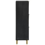 vidaXL Dulap înalt, negru, 40x33x110 cm, lemn prelucrat