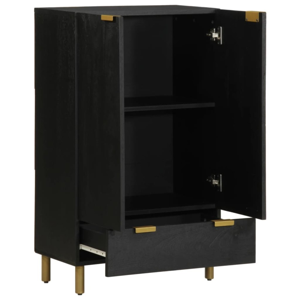 vidaXL Dulap înalt, negru, 60x33x100 cm, lemn prelucrat