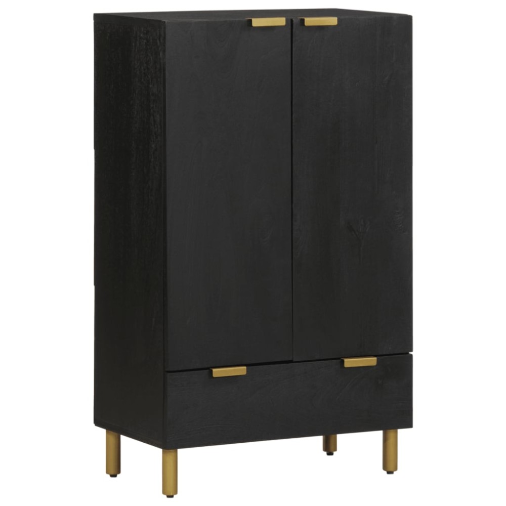 vidaXL Dulap înalt, negru, 60x33x100 cm, lemn prelucrat
