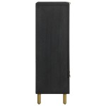 vidaXL Dulap înalt, negru, 60x33x100 cm, lemn prelucrat vidaXL Dulap înalt, negru, 60x33x100 cm, lemn prelucrat