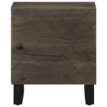 vidaXL Noptieră, negru, 40x33x46 cm, lemn masiv de mango