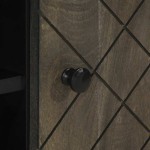 vidaXL Comodă TV, negru, 105x33x46 cm, lemn masiv de mango