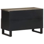 vidaXL Comodă TV, negru, 70x33x46 cm, lemn masiv de mango vidaXL Comodă TV, negru, 70x33x46 cm, lemn masiv de mango
