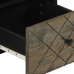 vidaXL Comodă TV, negru, 70x33x46 cm, lemn masiv de mango vidaXL Comodă TV, negru, 70x33x46 cm, lemn masiv de mango