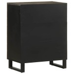 vidaXL Bufetă neagră 60x33x75 cm lemn masiv de mango