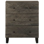 vidaXL Bufetă neagră 60x33x75 cm lemn masiv de mango