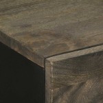 vidaXL Bufetă neagră 60x33x75 cm lemn masiv de mango