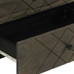 vidaXL Noptiera neagra 50x33x62 cm lemn masiv de mango
