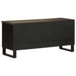 vidaXL Comodă TV, negru, 100x33x46 cm, lemn masiv de mango vidaXL Comodă TV, negru, 100x33x46 cm, lemn masiv de mango