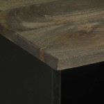 vidaXL Comodă TV, negru, 100x33x46 cm, lemn masiv de mango vidaXL Comodă TV, negru, 100x33x46 cm, lemn masiv de mango