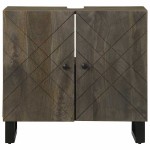 vidaXL Dulap pentru chiuvetă negru 62x33x58 cm lemn masiv de mango vidaXL Dulap pentru chiuvetă negru 62x33x58 cm lemn masiv de mango