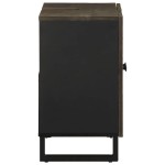 vidaXL Dulap pentru chiuvetă negru 62x33x58 cm lemn masiv de mango vidaXL Dulap pentru chiuvetă negru 62x33x58 cm lemn masiv de mango