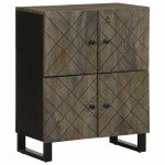 vidaXL Bufetă neagră 60x33x75 cm lemn masiv de mango vidaXL Bufetă neagră 60x33x75 cm lemn masiv de mango