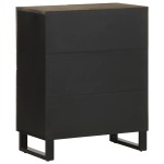 vidaXL Bufetă neagră 60x33x75 cm lemn masiv de mango vidaXL Bufetă neagră 60x33x75 cm lemn masiv de mango