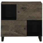 vidaXL Bufetă neagră 80x33x75 cm lemn masiv de mango vidaXL Bufetă neagră 80x33x75 cm lemn masiv de mango