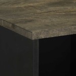 vidaXL Bufetă neagră 80x33x75 cm lemn masiv de mango vidaXL Bufetă neagră 80x33x75 cm lemn masiv de mango