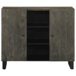 vidaXL Bufetă neagră 90x33x75 cm lemn masiv de mango vidaXL Bufetă neagră 90x33x75 cm lemn masiv de mango