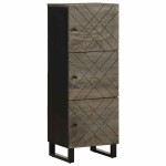 vidaXL Dulap înalt, negru, 40x33x110 cm, lemn masiv de mango vidaXL Dulap înalt, negru, 40x33x110 cm, lemn masiv de mango