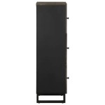 vidaXL Dulap înalt, negru, 40x33x110 cm, lemn masiv de mango vidaXL Dulap înalt, negru, 40x33x110 cm, lemn masiv de mango