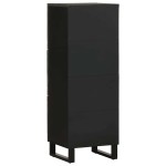 vidaXL Dulap înalt, negru, 40x33x110 cm, lemn masiv de mango vidaXL Dulap înalt, negru, 40x33x110 cm, lemn masiv de mango