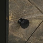 vidaXL Dulap înalt, negru, 40x33x110 cm, lemn masiv de mango vidaXL Dulap înalt, negru, 40x33x110 cm, lemn masiv de mango