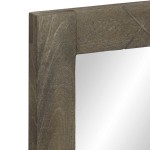 vidaXL Oglindă de baie gri 50x3x70 cm lemn masiv de mango vidaXL Oglindă de baie gri 50x3x70 cm lemn masiv de mango