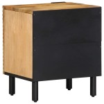 vidaXL Noptiera maro 40x33x46 cm lemn masiv de mango