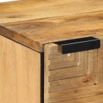 vidaXL Noptiera maro 40x33x46 cm lemn masiv de mango