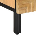 vidaXL Noptiera maro 40x33x46 cm lemn masiv de mango