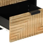 vidaXL Noptiera maro 40x33x46 cm lemn masiv de mango