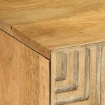 vidaXL Dulap TV maro 105x33x46 cm lemn masiv de mango