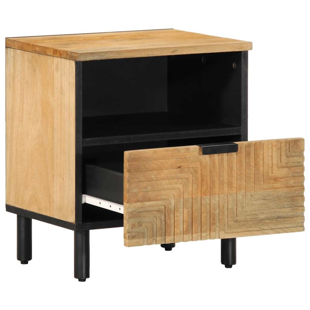 vidaXL Noptiera maro 40x33x46 cm lemn masiv de mango