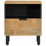 vidaXL Noptiere 2 buc Maro 40x33x46 cm Lemn masiv Mango