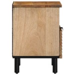 vidaXL Noptiere 2 buc Maro 40x33x46 cm Lemn masiv Mango