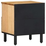 vidaXL Noptiere 2 buc Maro 40x33x46 cm Lemn masiv Mango