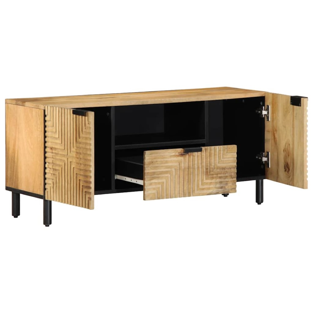 vidaXL Dulap TV maro 105x33x46 cm lemn masiv de mango