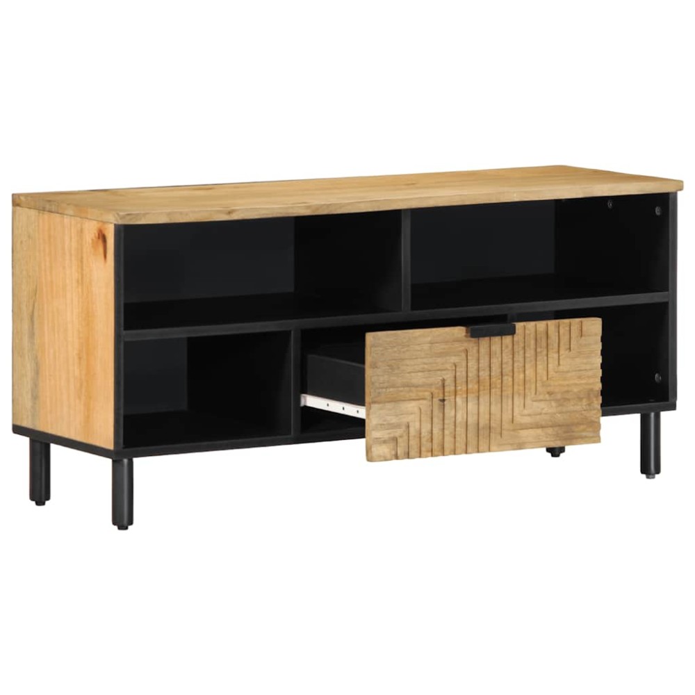 vidaXL Dulap TV maro 100x33x46 cm lemn masiv de mango