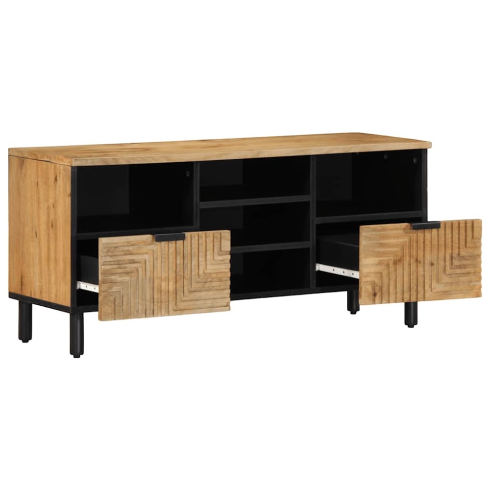 vidaXL Dulap TV maro 100x33x46 cm lemn masiv de mango