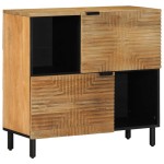 vidaXL Bufetă maro 80x33x75 cm lemn masiv de mango vidaXL Bufetă maro 80x33x75 cm lemn masiv de mango