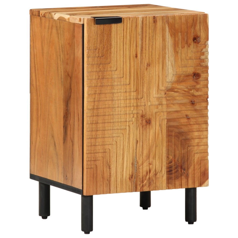 vidaXL Dulap de baie Maro 38 x 33.5 x 58 cm Lemn masiv de acacia