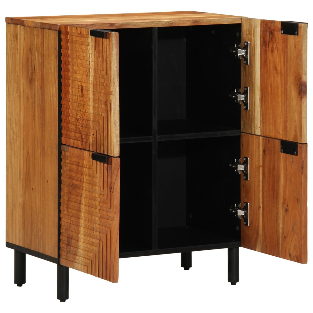 vidaXL Dulap, 60x33x75 cm, lemn masiv de acacia