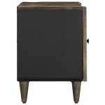 vidaXL Dulap TV Gri deschis 105x33,5x46 cm Lemn masiv Mango