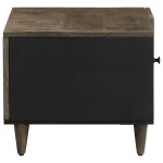 vidaXL Masuta de cafea gri deschis 80x50x40 cm lemn masiv de mango