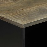 vidaXL Masuta de cafea gri deschis 80x50x40 cm lemn masiv de mango