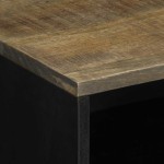 vidaXL Noptiera gri deschis 50x33x60 cm lemn masiv de mango