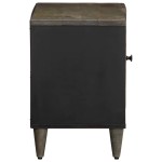 vidaXL Dulap TV Gri deschis 80x31,5x46 cm Lemn masiv Mango