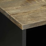 vidaXL Dulap TV Gri deschis 80x31,5x46 cm Lemn masiv Mango