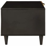 vidaXL Masă de cafea Negru și Aur 80 x 50 x 40 cm