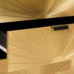 vidaXL Noptieră cu sertar Negru și Aur 50 x 33 x 60 cm