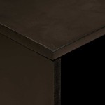 vidaXL Noptieră Negru și Aur 50 x 33 x 60 cm Lemn masiv de mango